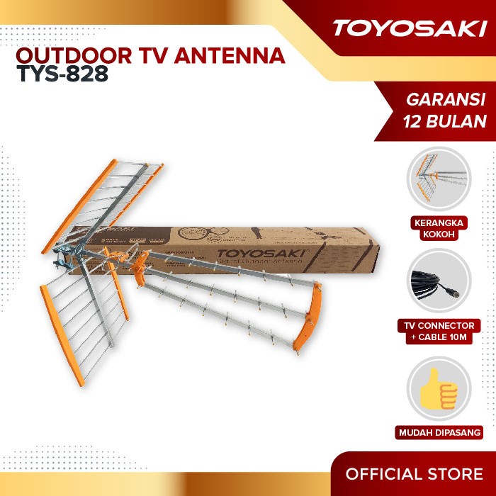 [Ori] Toyosaki Antena Tv Digital Outdoor Tys 828 Diskon