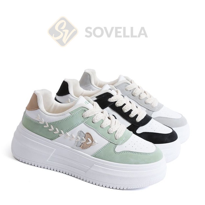 NEW SOVELLA Havana Sepatu Sneakers Tali Wanita Import