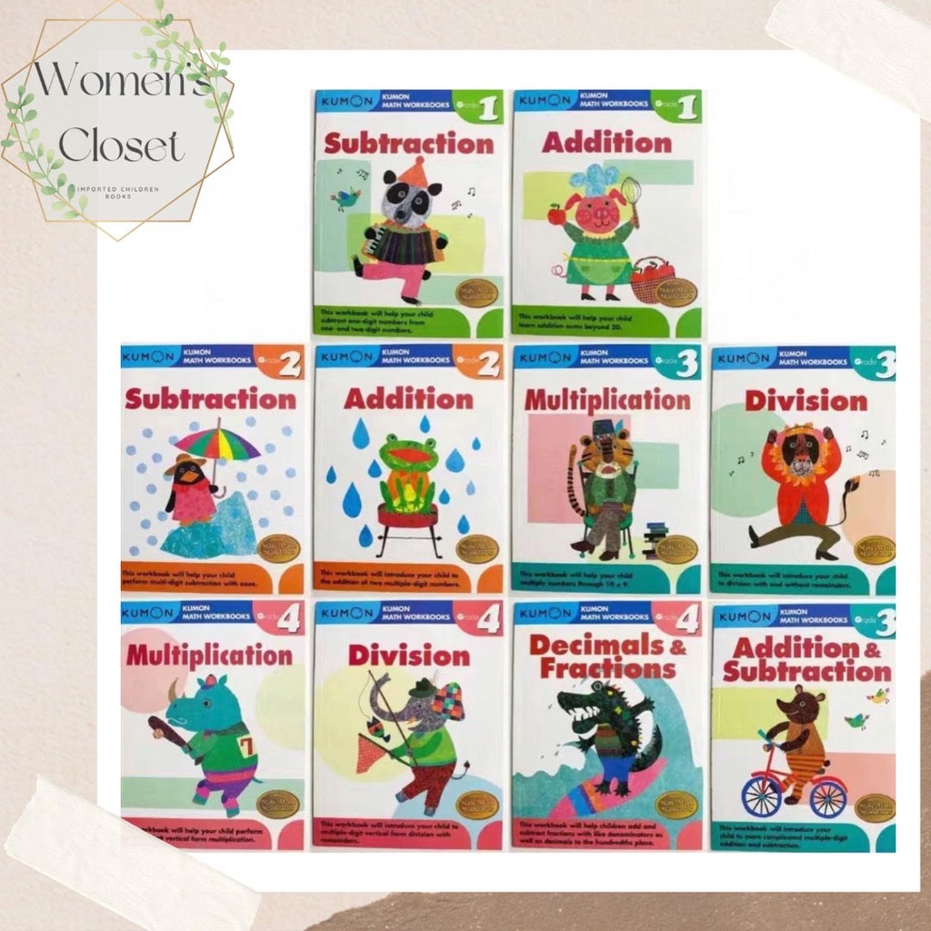 Kumon Math Workbooks / Buku Anak Import / Buku Edukasi Anak Import
