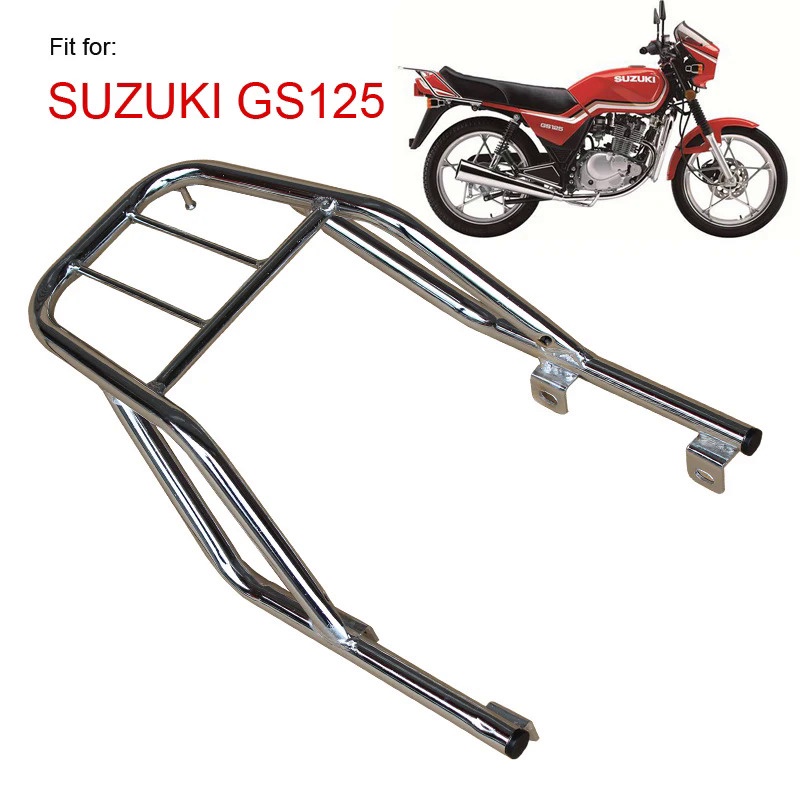 ❤Motorcycle Rear Cargo Carrier Parrilla Porta Bracket for Suzuki Haojue Qingqi GS125 GS 125cc Motorb