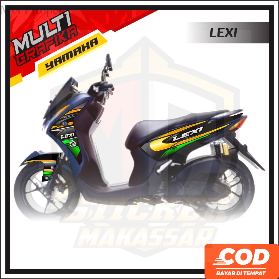 Striping Decal Stiker Motor Variasi Lexi   Variasi Lexi  Yamaha Lexi