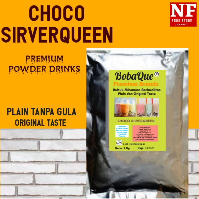 

Choco Sierqueen Powder Plain Bubuk Numan Tanpa Gula Kemasan 1 Kg