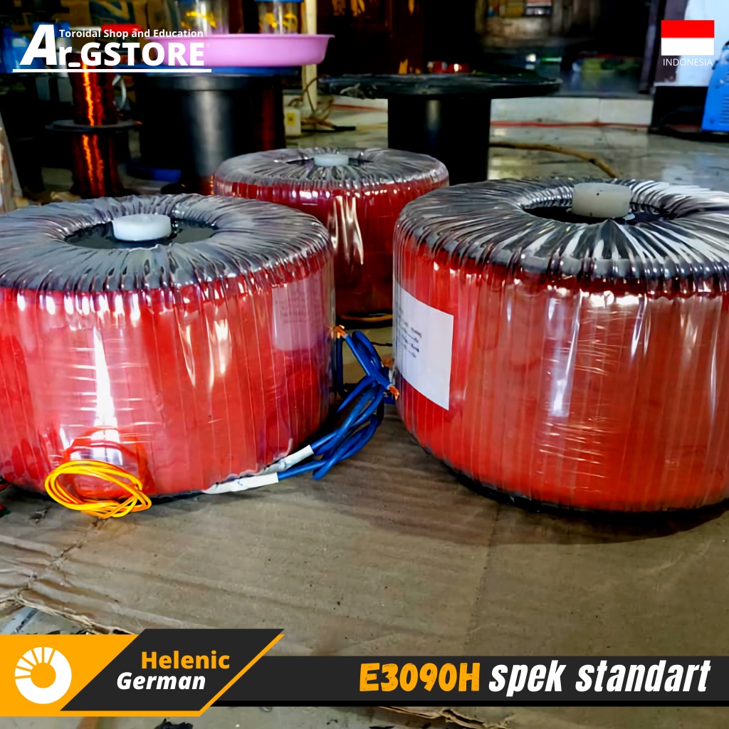 Trafo toroid donat 30A 90V CT Helenic German