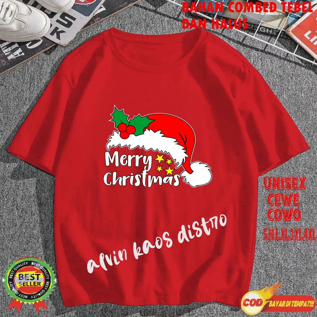Xavi KAOS NATAL DTF TOPI HENG 2023 DEWASA DAN ANAK2/KAOS CHRISTMAS CHRISTMAS VIBES KAOS PRIA KAOS WA