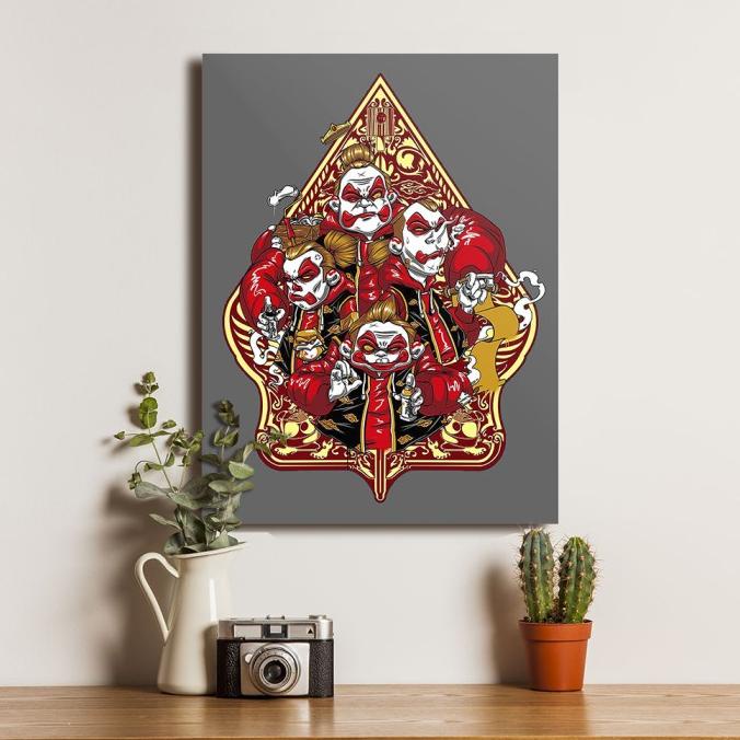 :<:<:<:<] Poster Wayang Punakawan Gunungan Animasi- Dekorasi Hiasan Dinding Kayu