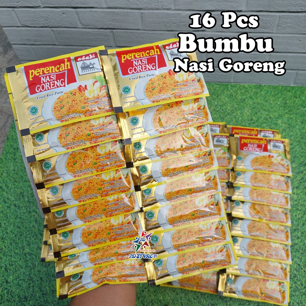 

16 Pcs Bumbu Nasi Goreng Instan Adabi 30 Gram