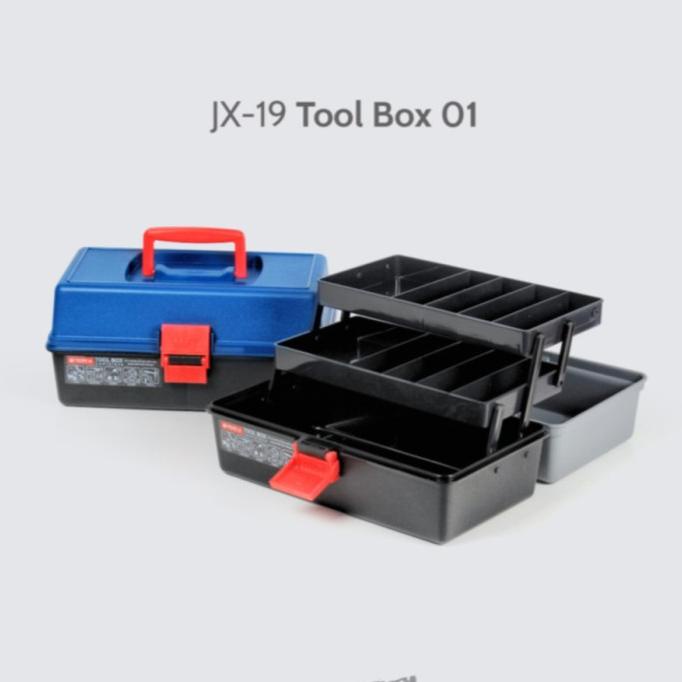 DELLAS tool box toolbox tingkat lipat tebal tamiya tool set box