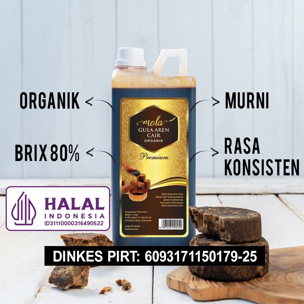 

Mola Gula Aren Cair Organik 1 Liter
