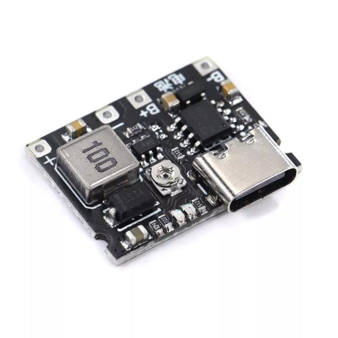 DELLAS modul charger type C 1A step Up 2A mini modul charger lithium 3.7v