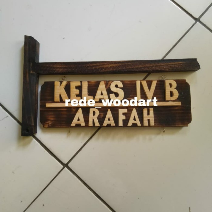

Papan Nama Kayu/Plang Kayu/Penunjuk Ruangan/Papan Nama Tulisan 2 Baris Berkualitas