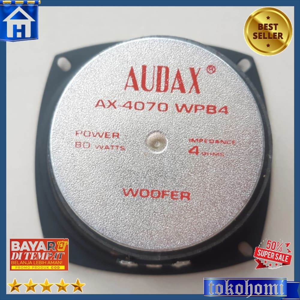 Audax 4070 Speaker 4 Inch Woofer Audax Ax 4070 Wpb4 80 Watt