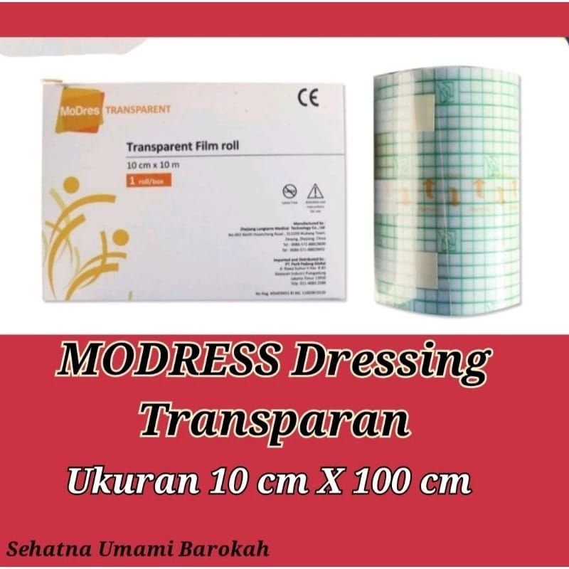 MODRESS Dressing/Pembalut Luka Transparan Anti Tembus Air Waterproof [Alkes Palembang]