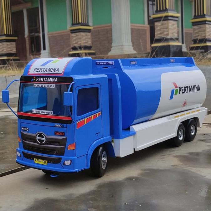 New Sale Miniatur Mobilan Truk Oleng Tronton Kayu Tangki Truk Pertamina Bagus Original