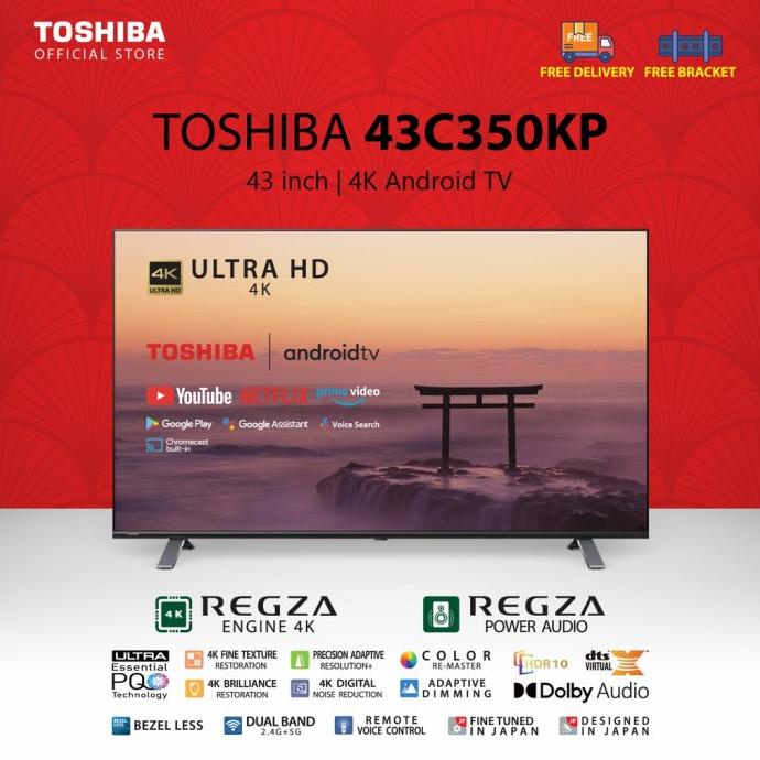 $+$+$+$+] TOSHIBA UHD TV 4K ANDROID SMART 43INCH 43C350KP