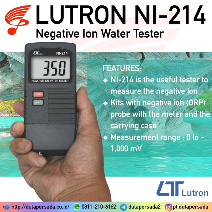 Terlaris Lutron Ni-214 Negative Ion Water Tester - Alkali Meter