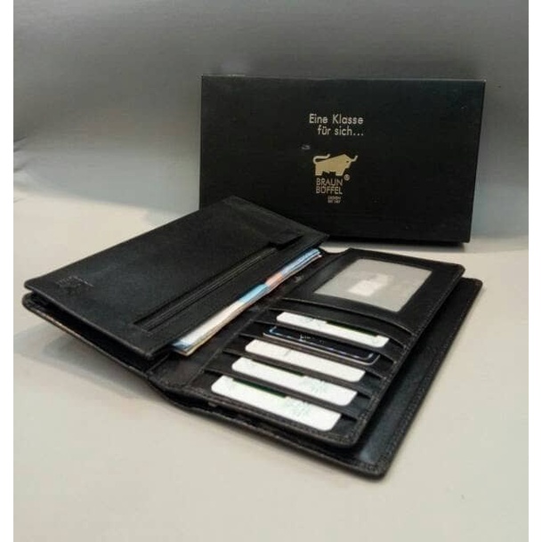 Dompet Panjang Kulit Asli Pria Braun Buffel terbaik