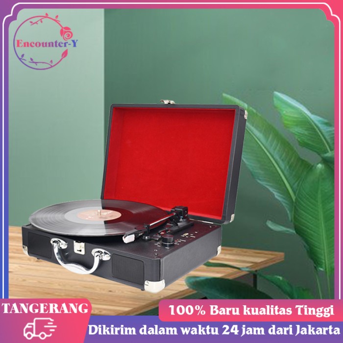 Pemutar Piringan Hitam Jadul Turntable Phonograph Record Player Music