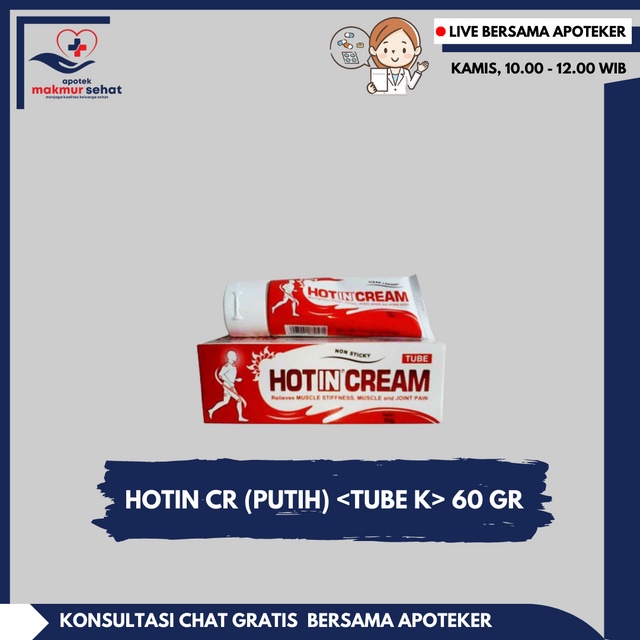 Hot In Cream Tube Putih 60 g
