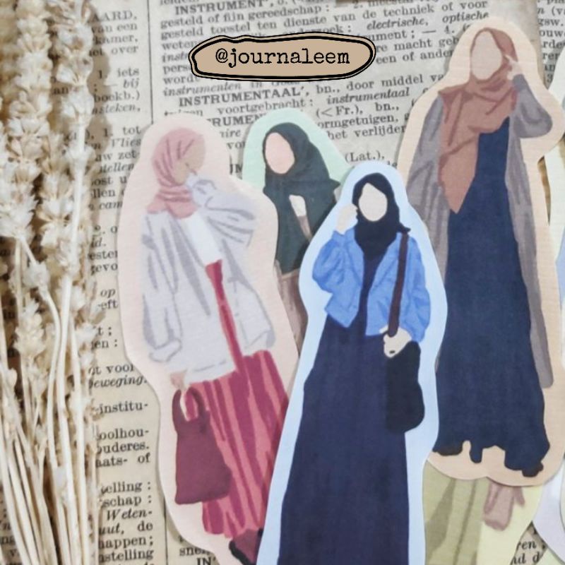 

[Journaleem] STICKER Muslim Akhwat Deco Jurnal Scrapbook - Muslim Vibes