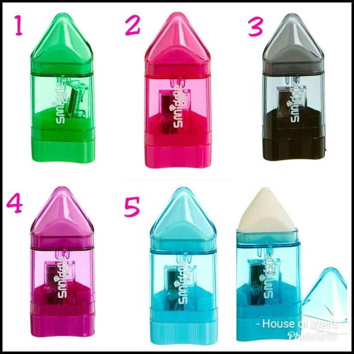 

DISKON SMIGGLE PENCIL SHARPENER ERASER 2IN1 - RAUTAN PENGHAPUS SMIGGLE