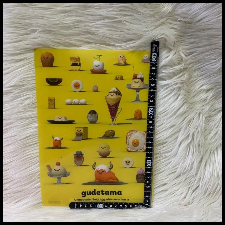 

GRATIS ONGKIR GUDETAMA MAP PLASTIK A4 FILE CLEAR HOLDER ORGANIZER SANRIO JAPAN ORIGI !!!!!!!