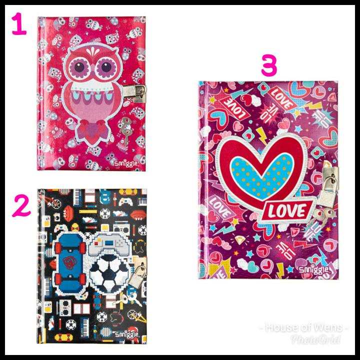 

GRATIS ONGKIR SMIGGLE A5 CHIRPY LOCKABLE NOTEBOOK - DIARY SMIGGLE !!!!!
