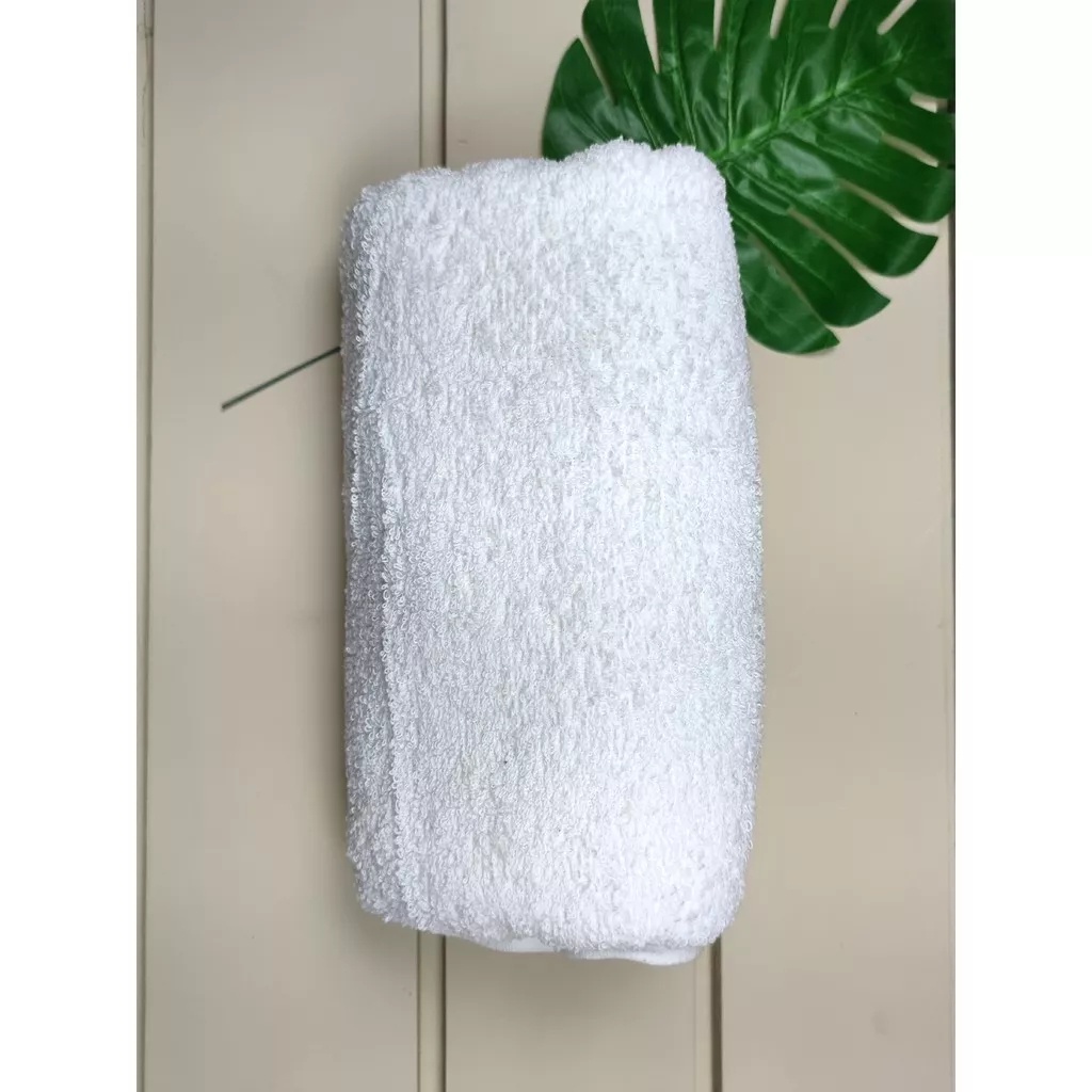 Xinjuyuan - Handuk Putih Polos Ukuran 70X140 Cm Handuk Mandi