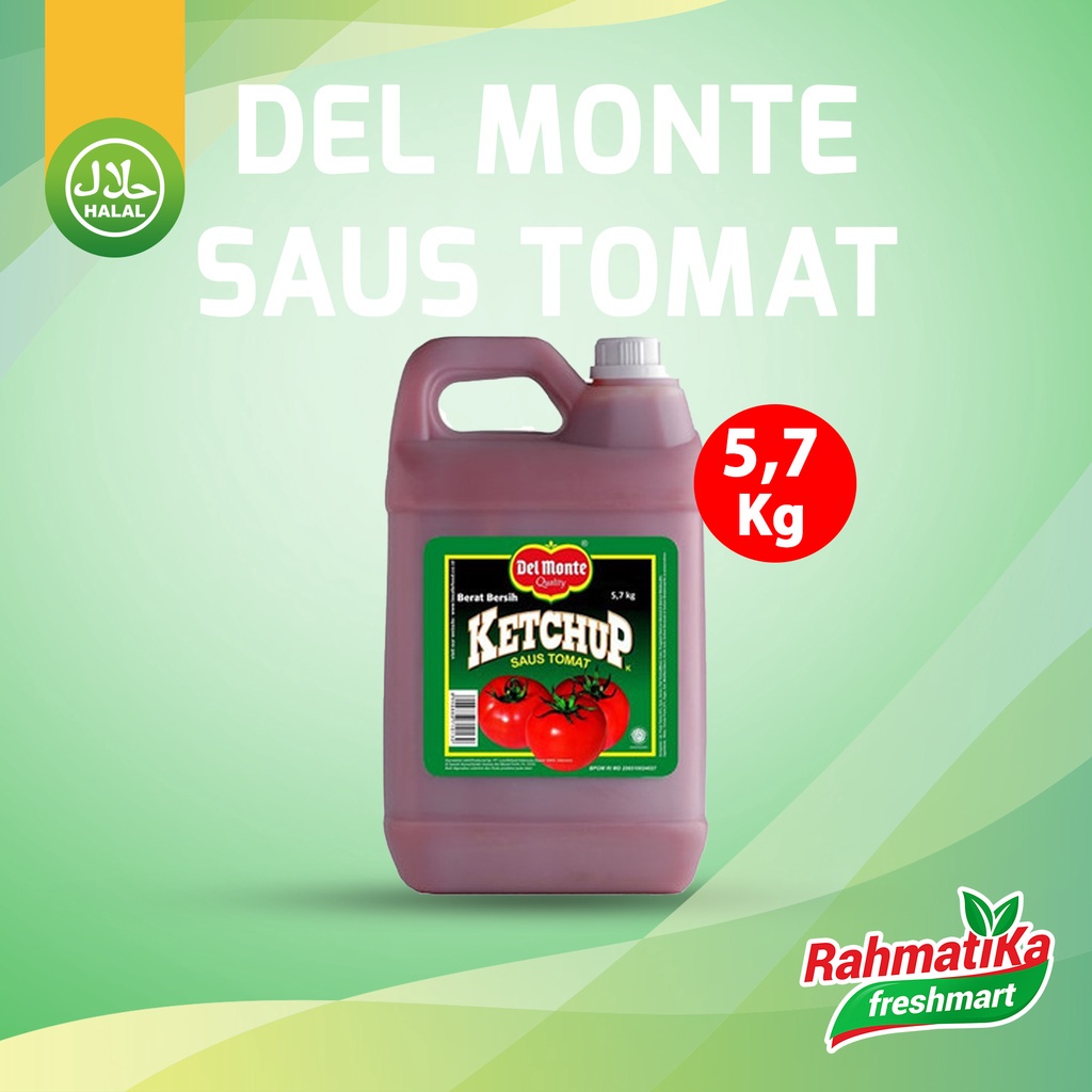

Del Monte Ketchup Saus Tomat 5,7 Kg (Jerigen)