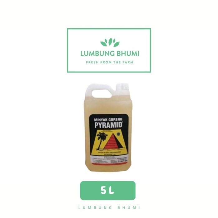 MINYAK GORENG KELAPA PYRAMID 5 L 1 PCS - LUMBUNG BHUMI