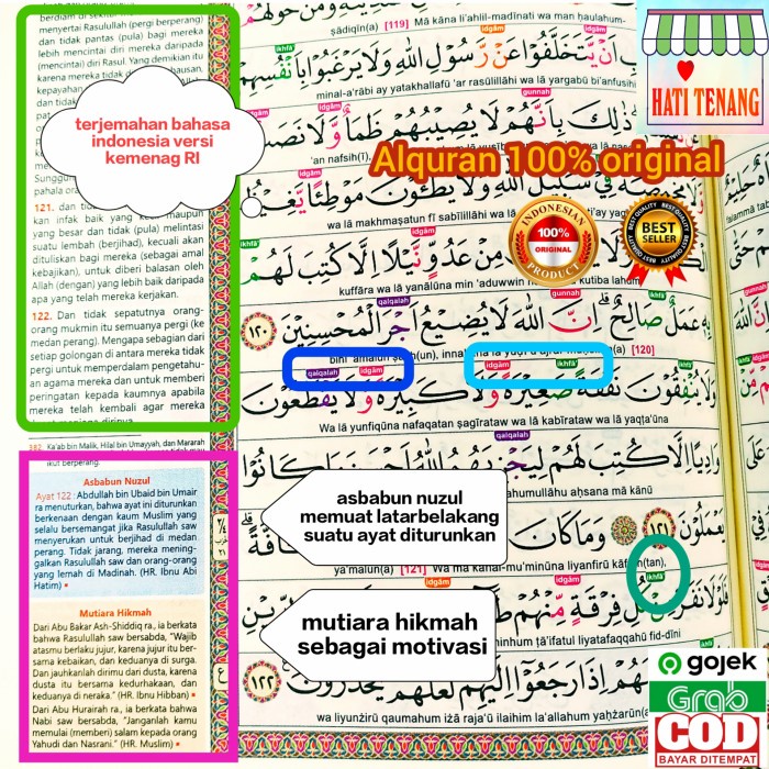 

PR0M0 ALQURAN MUDAH BACA A5 PEMULA TERJEMAHAN LATIN TAJWID WARNA 100% ORI