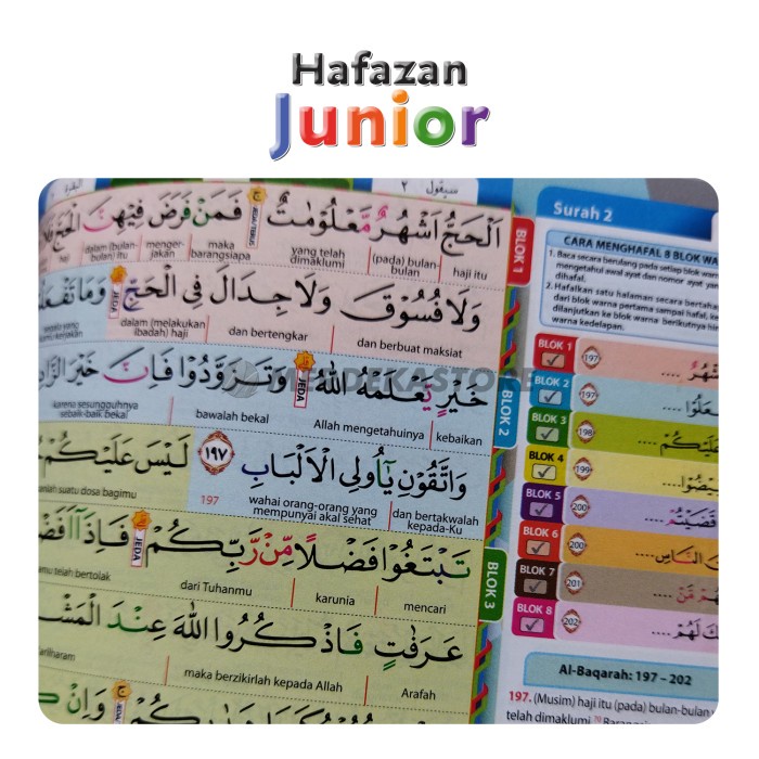 

PR0M0 Al Qur'an alqosbah Hafazan 8 Blok Perkata Junior A5Quran Hafalan MPP