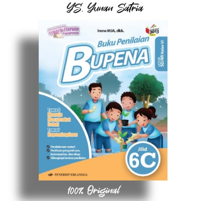 

NEW Buku BUPENA 6C kelas 6 SD kurikulum 2013 Revisi 2017