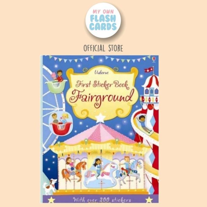 

DISKON!!! PROMO MURAH Usborne Sticker Book Fairground Imported Education Stiker Buku Anak - Langsung Kirim