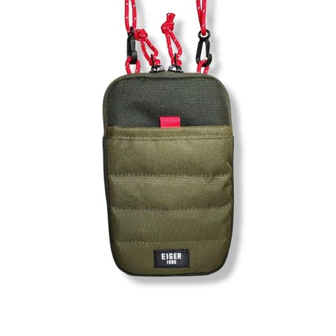 Tas Hp Eiger 910006919 Olive Scawby Vertical Handphone Pouch Original - Langsung Kirim