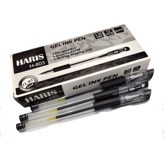

Pulpen Gel 1 Lusin Murah / Gel Pen Office Smooth 0,5mm GP-SQ888 (1pak)