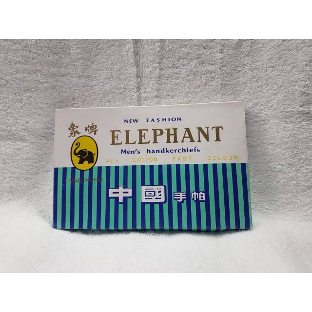 1 Dus Saputangan Pria Warna Tua , Muda Merk Elephant ( Isi 6)