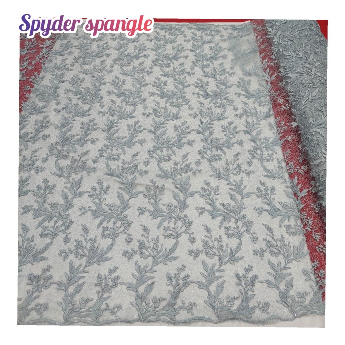 promo  Kain brukat bahan tile mutiara 3D Bahan kebaya tile murah