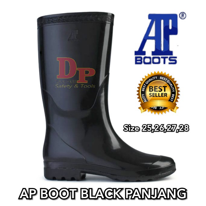 SEPATU AP BOOT BLACK PANJANG AP BOOTS BLACK PANJANG ORIGINAL