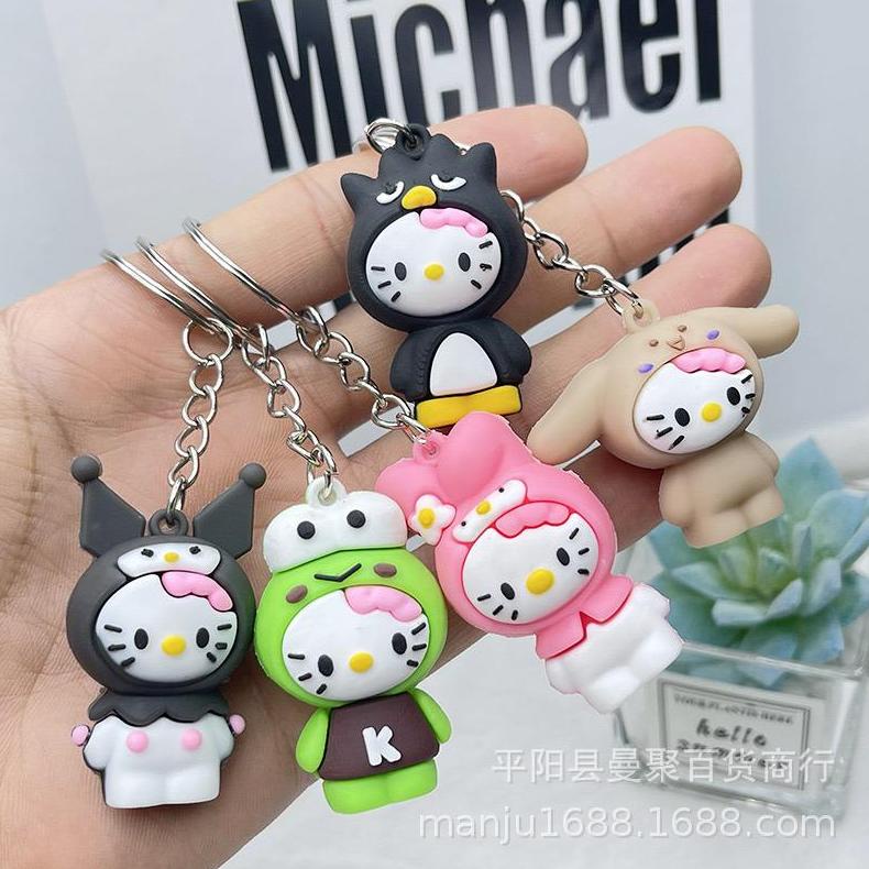 GANTUNGAN KUNCI KARAKTER HELLO KITTY CUSTOM / KEYCHAIN RUBBER HELLO KITTY CUSTOM CUTE