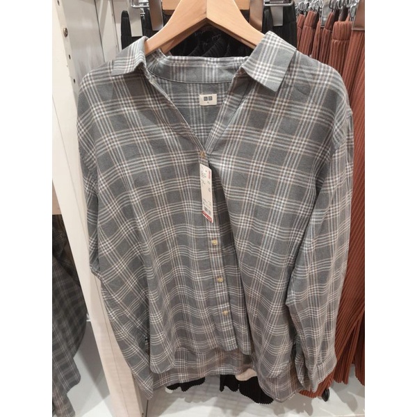 Kemeja Flanel Kotak UNIQLO ORIGINAL