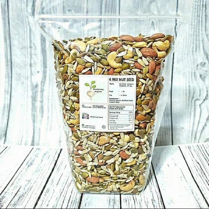 

(Mix 500Gr) - Almond, Cashew, Pumpkin Seed, Sunflower Seed - Roasted