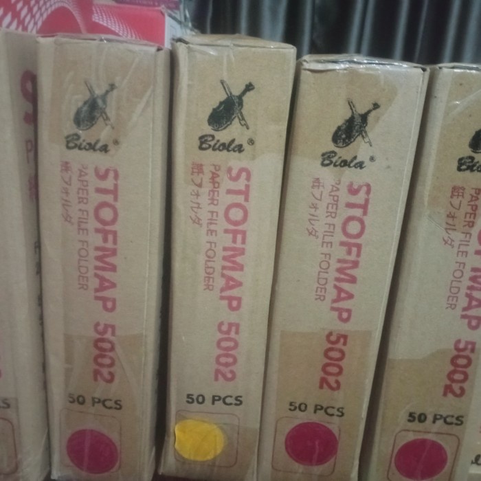 

Terbaru Stopmap /Map Kertas Biola 5002 1 Dus Isi 50 Lbr New Original