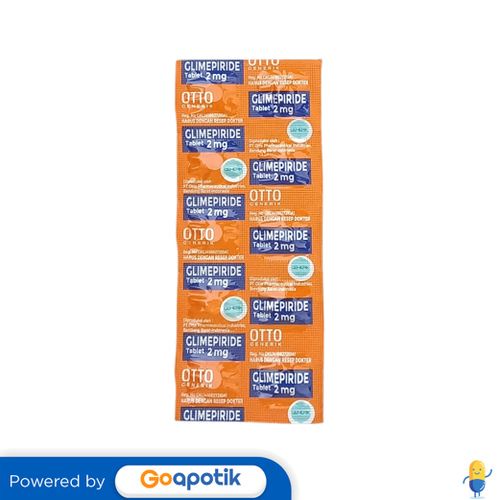 GLIMEPIRIDE OTTO 2 MG STRIP 10 TABLET