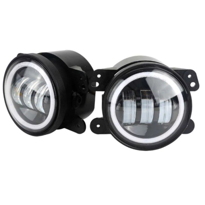 New Lampu Foglamp Angel Eyes Fog Light Daymaker 3 Cwl 4 Inch 30W Dc12-24V Gratis Ongkir