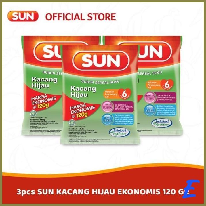 

3 PCS - SUN KACANG HIJAU EKONOMIS 120 GR | SBY