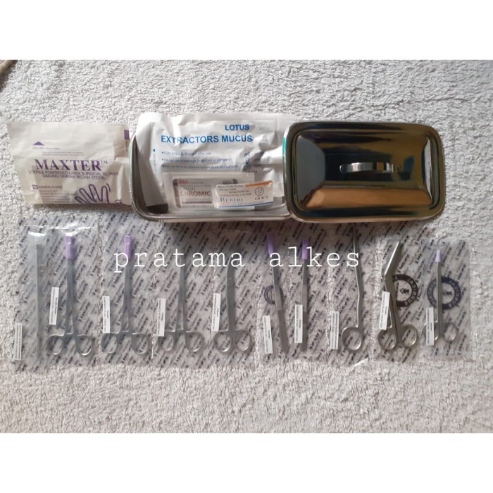 Partus Set Renz/Alat Kebidanan/Partuset 15 item/PartusSet Gunting RENZ -Tatasie