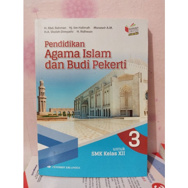 buku agama islam/pai kelas 12/XII/3 smk revisi