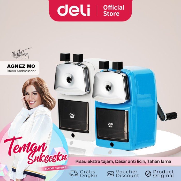 

Promo Deli E0620 Rautan Meja-Metal Rotary Pencil Sharpener