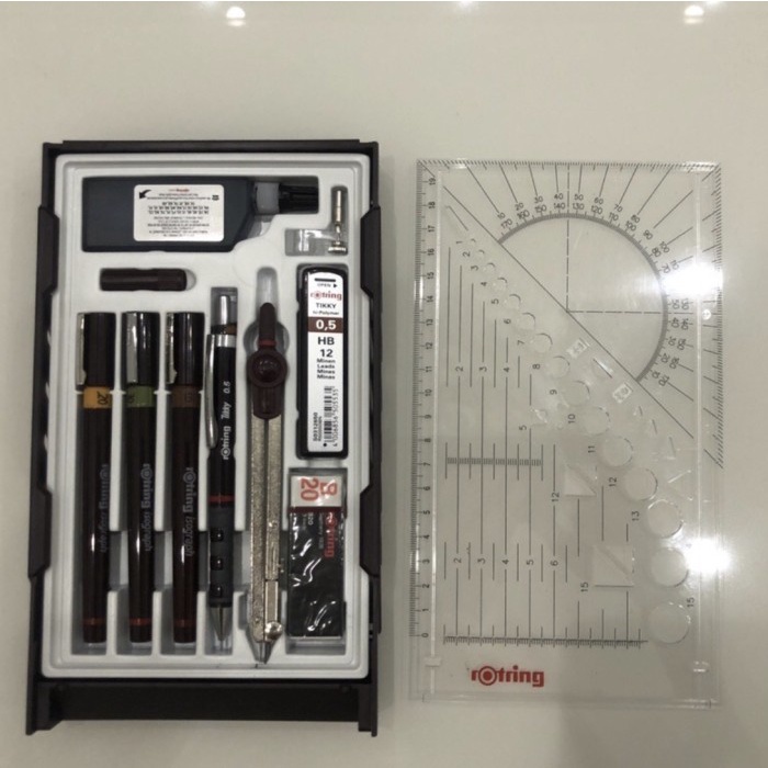 

✨Sale Rotring College Set Isograph 0.2/ 03/ 05 Bisa Sameday