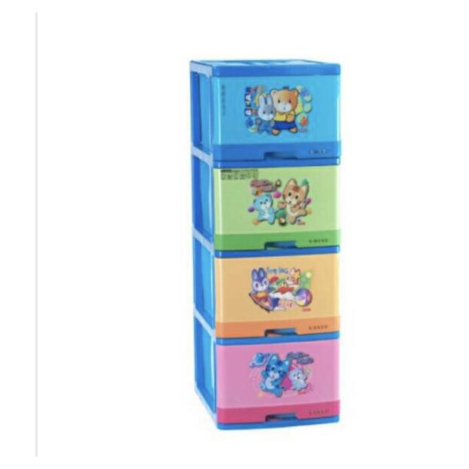 Ready oke] lemari plastik lion star excell susun 4